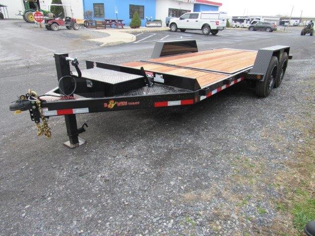 BWise 7 x 18 Low Profile Split-Tilt Equipment Trailer – 8K Axles - Image 4