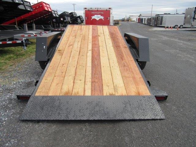 BWise 7 x 18 Low Profile Split-Tilt Equipment Trailer – 8K Axles - Image 3