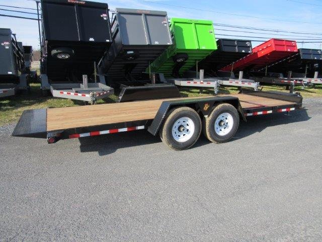 BWise 7 x 20 Low Profile Split-Tilt Equipment Trailer – Gravity Tilt - Image 6