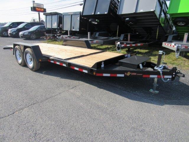 BWise 7 x 20 Low Profile Split-Tilt Equipment Trailer – Gravity Tilt