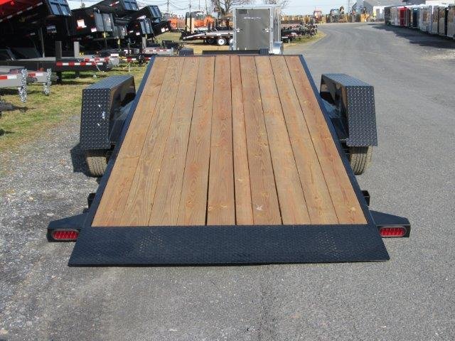 BWise 7 x 20 Low Profile Split-Tilt Equipment Trailer – Gravity Tilt - Image 3