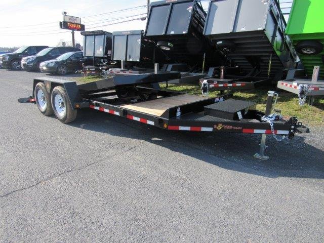 BWise 7 x 20 Low Profile Split-Tilt Equipment Trailer – Gravity Tilt - Image 5
