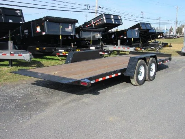 BWise 7 x 22 Low Profile Split-Tilt Equipment Trailer – Gravity Tilt - Image 7