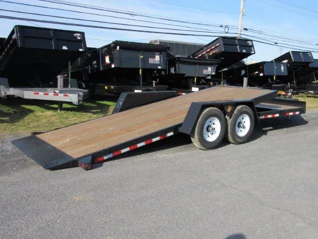BWise 7 x 22 Low Profile Split-Tilt Equipment Trailer – Gravity Tilt - Image 10