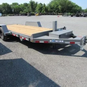 BWise 7 x 20 Low Profile Full Tilt Equipment Trailer – Hydraulic Tilt