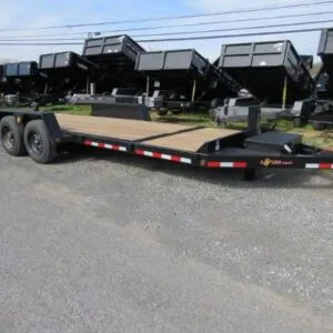 BWise 7 x 22 Low Profile Split-Tilt Equipment Trailer – 8K Axles