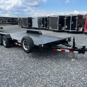 CAM Superline 7 x 18 Steel Deck Car Hauler – Aluminum Wheels