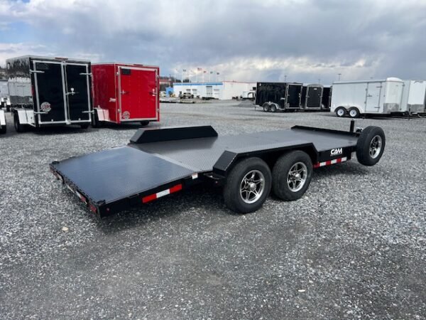 CAM Superline 7 x 18 Steel Deck Car Hauler – Aluminum Wheels - Image 5