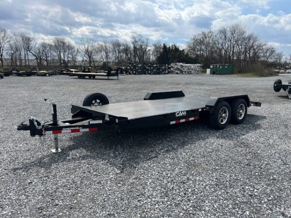 CAM Superline 7 x 18 Steel Deck Car Hauler – Aluminum Wheels - Image 4
