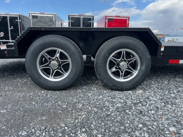 CAM Superline 7 x 18 Steel Deck Car Hauler – Aluminum Wheels - Image 7