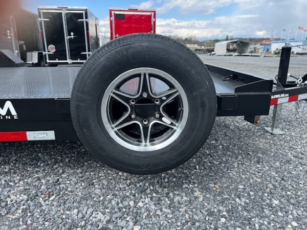 CAM Superline 7 x 18 Steel Deck Car Hauler – Aluminum Wheels - Image 8