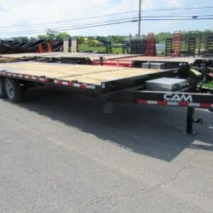 CAM Superline 8 x 24 Deckover Equipment Trailer – Power Split-Tilt