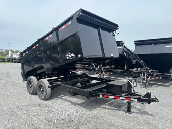 CAM Superline 7 x 14 High Side Dump Trailer – Scissor Lift