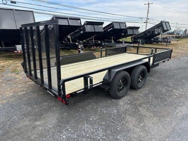 Cam Superline 7 x 16 Landscape Utility Trailer – Side ATV Ramps - Image 5