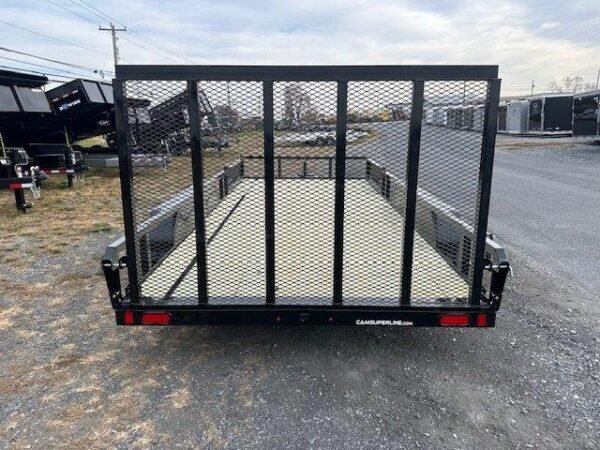 Cam Superline 7 x 16 Landscape Utility Trailer – Side ATV Ramps - Image 3