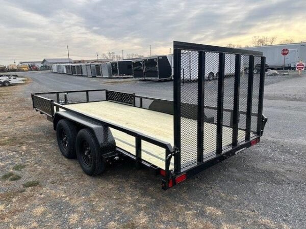 Cam Superline 7 x 16 Landscape Utility Trailer – Side ATV Ramps - Image 6