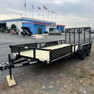 Cam Superline 7 x 16 Landscape Utility Trailer – Side ATV Ramps