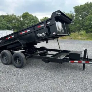 CAM Superline 7 x 14 HD Low Profile Dump Trailer – Scissor Lift