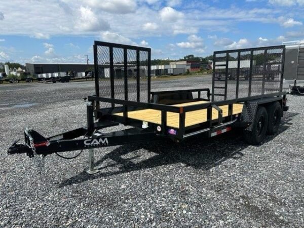 Cam Superline 7 x 14 Landscape Utility Trailer – Side Ramp Gate - Image 4