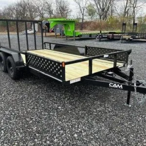 Cam Superline 7 x 14 Landscape Utility Trailer – Side ATV Ramps