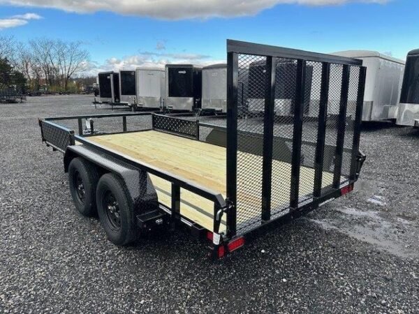Cam Superline 7 x 14 Landscape Utility Trailer – Side ATV Ramps - Image 5