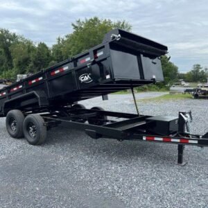 CAM Superline 7 x 16 HD Low Profile Dump Trailer – Scissor Lift