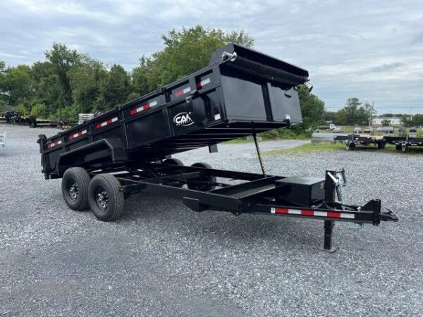 CAM Superline 7 x 16 HD Low Profile Dump Trailer – Scissor Lift