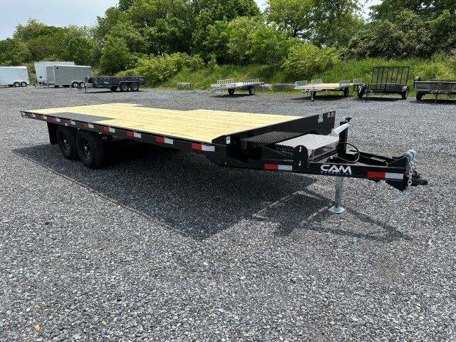 CAM Superline 8 x 20 Deckover Equipment Trailer – Slide Out Ramps