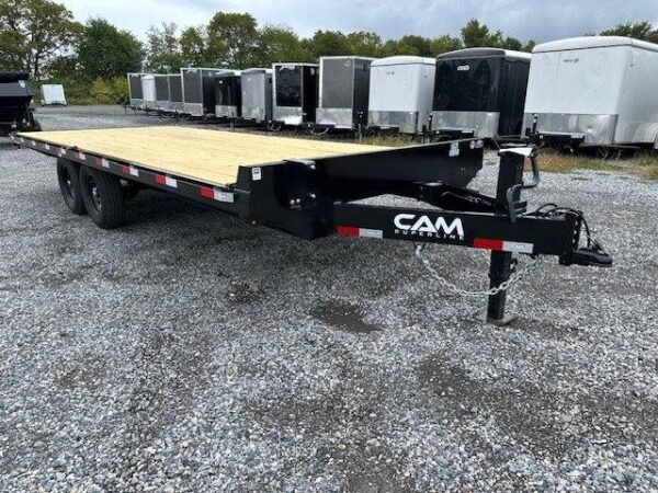 CAM Superline 8.5 x 20 Deckover Equipment Trailer – Slide Out Ramps