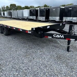 CAM Superline 8.5 x 22 Deckover Equipment Trailer – Slide Out Ramps