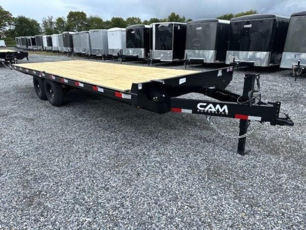 CAM Superline 8.5 x 22 Deckover Equipment Trailer – Slide Out Ramps