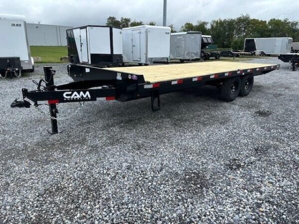 CAM Superline 8.5 x 22 Deckover Equipment Trailer – Slide Out Ramps - Image 4