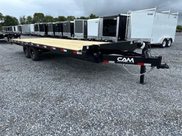 CAM Superline 8.5 x 24 Deckover Equipment Trailer – Slide Out Ramps