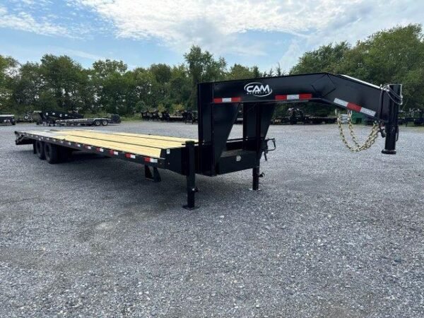 CAM Superline 8 x 35 Gooseneck Equipment Trailer – 12K Axles