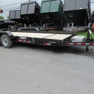 CAM Superline 7 x 20 Equipment Trailer – Split-Tilt