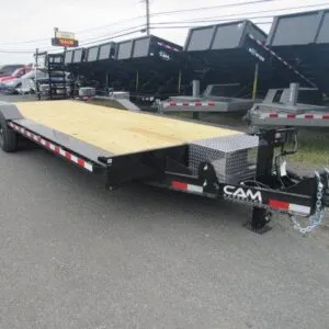 CAM Superline 8 x 22 Full Width Equipment Trailer – Ladder Ramps