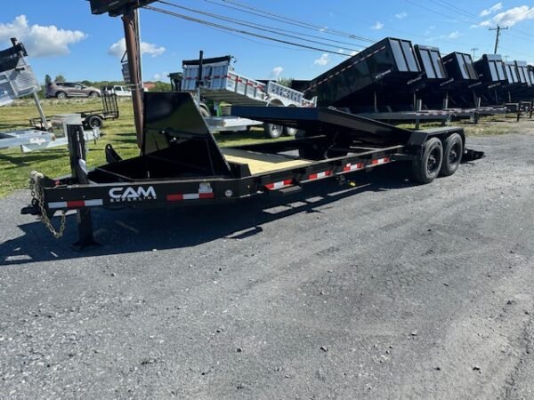 CAM Superline 7 x 24 Split Tilt Equipment Trailer – Hydraulic Jack - Image 7