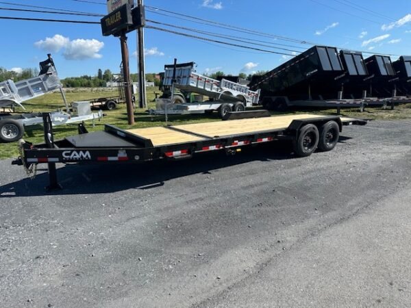 CAM Superline 7 x 24 Split Tilt Equipment Trailer – Hydraulic Jack