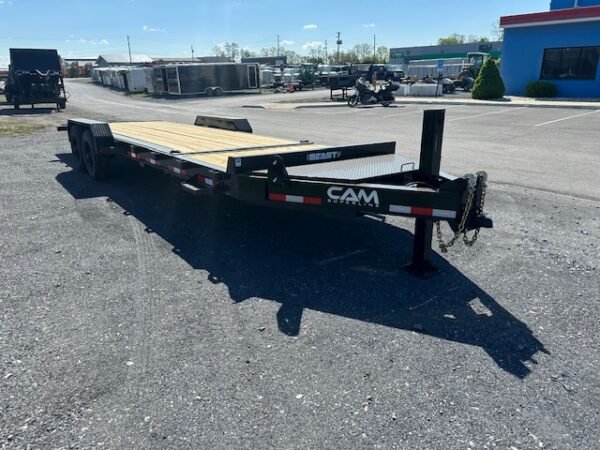 CAM Superline 7 x 24 Split Tilt Equipment Trailer – Hydraulic Jack - Image 4