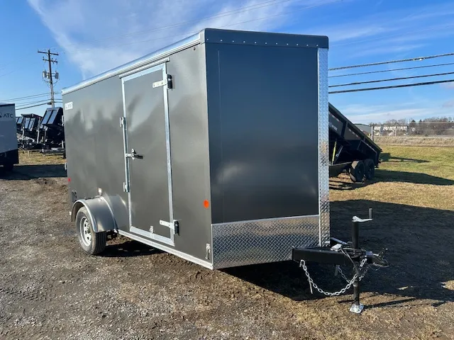 Car Mate 7 x 12 Enclosed Cargo Trailer – V-Nose