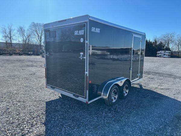 Car Mate 7 x 14 Enclosed Cargo Trailer – Aluminum Wheels - Image 5