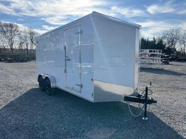 Car Mate 7 x 16 V-Nose Enclosed Cargo Trailer – Avalanche - Image 4