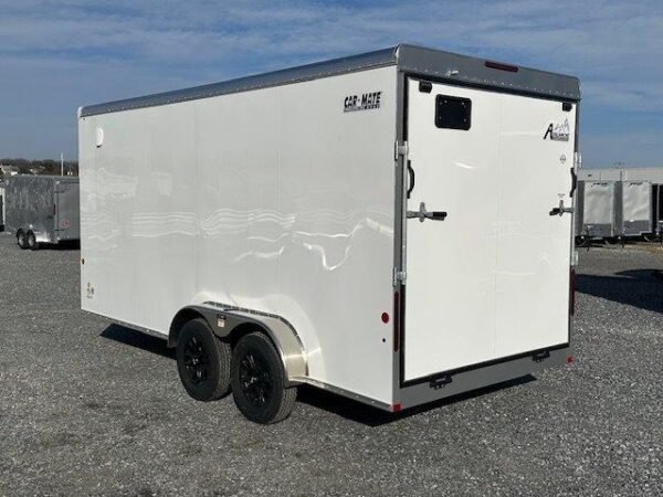 Car Mate 7 x 16 V-Nose Enclosed Cargo Trailer – Avalanche - Image 7