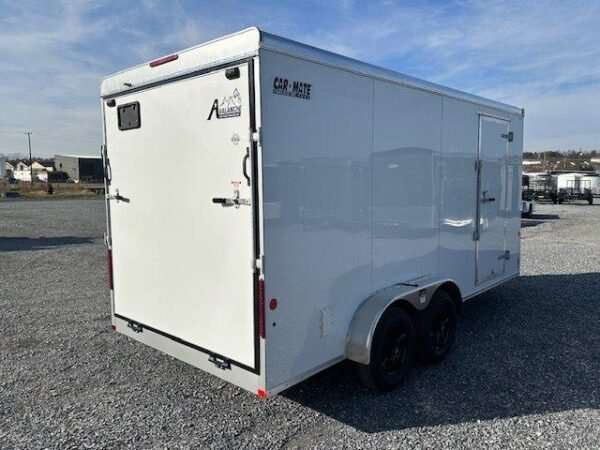 Car Mate 7 x 16 V-Nose Enclosed Cargo Trailer – Avalanche - Image 5