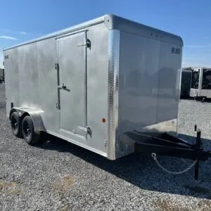 Car Mate 7 x 16 Enclosed Cargo Trailer – 6K Torsion Axles