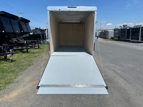 Car Mate 7 x 16 Enclosed Cargo Trailer – Matte Black Wheels - Image 3