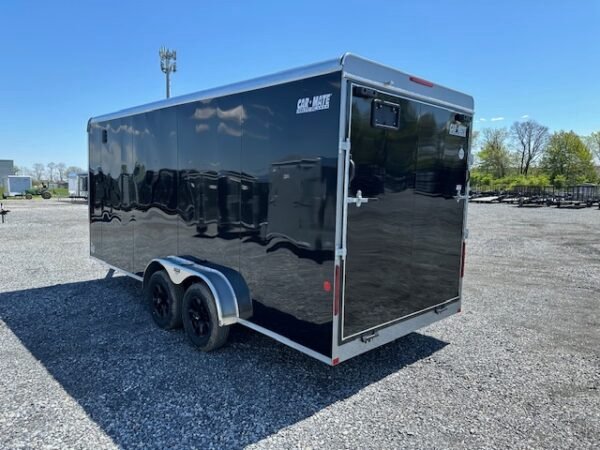 Car Mate 7 x 18 Enclosed Cargo Trailer – Aluminum Wheels - Image 7