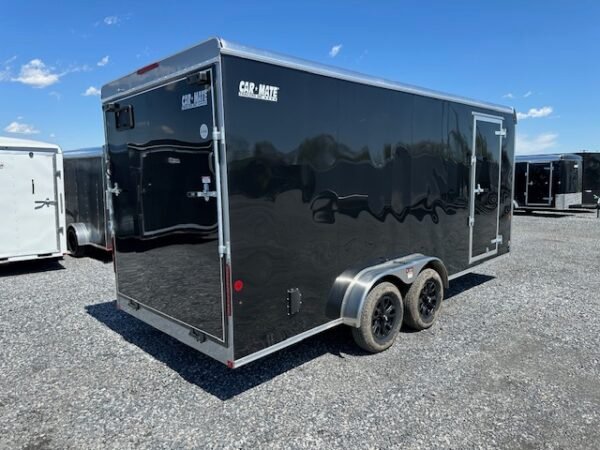 Car Mate 7 x 18 Enclosed Cargo Trailer – Aluminum Wheels - Image 5