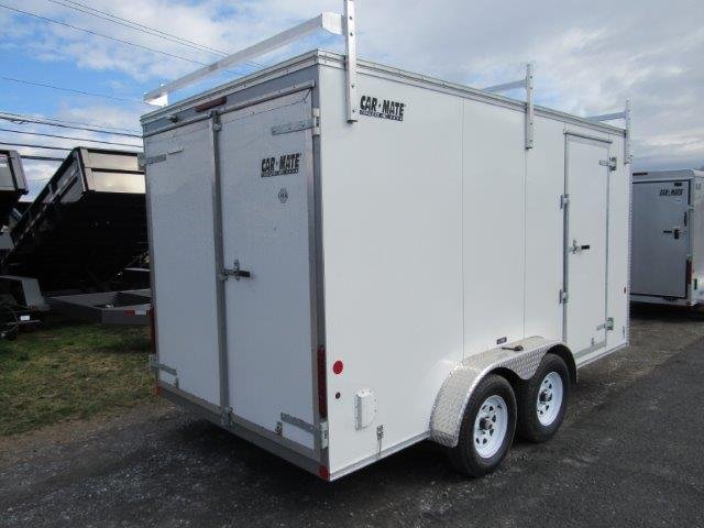 Car Mate 7 x 14 Enclosed Contractor Trailer – 6″ Added Height - Image 5