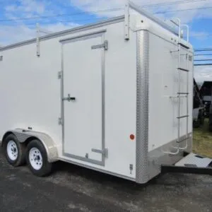 Car Mate 7 x 14 Enclosed Contractor Trailer – 6″ Added Height